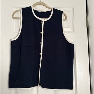 Abercrombie & Fitch Navy Blue Sweater Vest